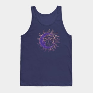 Tattoo sleeping sun and moon Tank Top